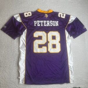 Vintage Adrian Peterson men's purple gold #28 Minnesota Vikings jersey nfl xl